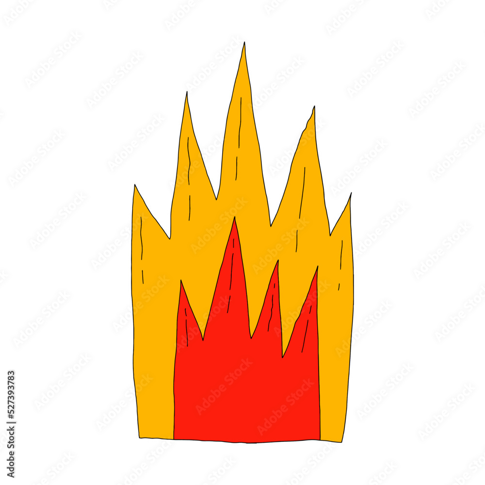 fire sticker isolated. 1970 psychedelic flame. Sublimation plotter printing. Fire sticker for comic. Design element for social media. Hippie, funky, groovy vibes fire sticker isolated. 1970 psychedelic flame. Sublimation plotter printing. Fire sticker for comic. Design element for social media. Hippie, funky, groovy vibes