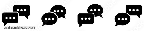Speech bubble icons. Symbol for your website design, logo, app, UI. Vector illustration EPS10