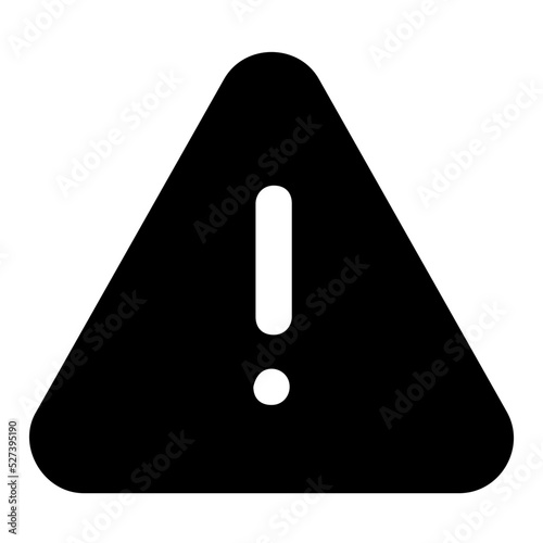 warning glyph icon
