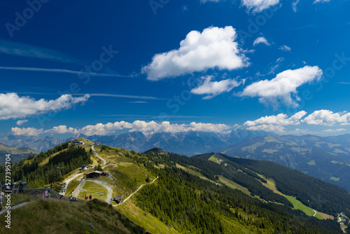 Schmittenhohe, Austria, August 2022, View from the summit of the Schmittenhohe mountain photo