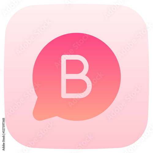 whatsapp flat gradient icon