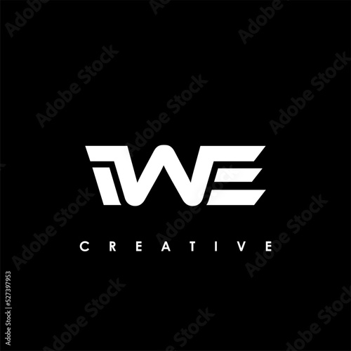 IWE Letter Initial Logo Design Template Vector Illustration photo