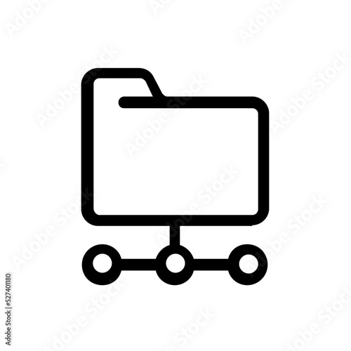 shared folder line icon