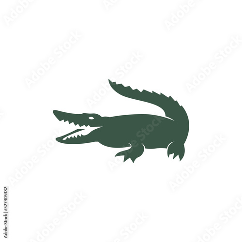 Crocodile icon logo design illustration