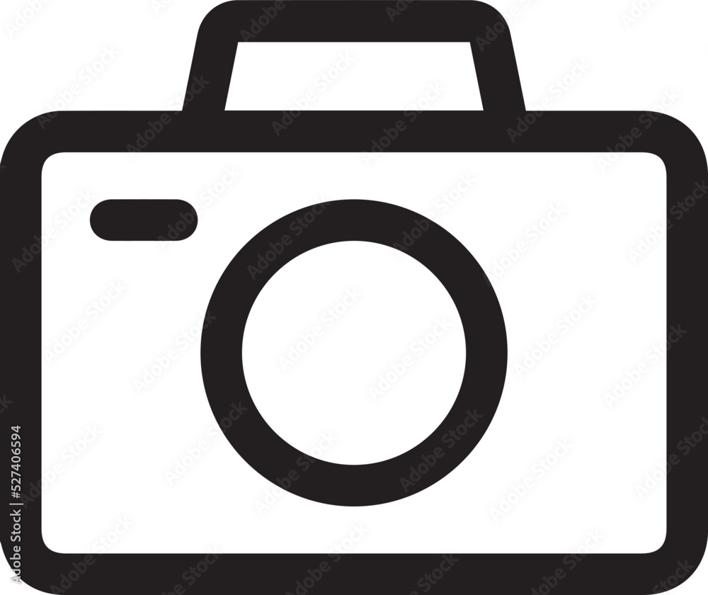 Camera icon, flat photo camera vector isolated. Modern simple snapshot photography sign. Camera icon, flat photo camera vector isolated. Modern simple snapshot photography sign.