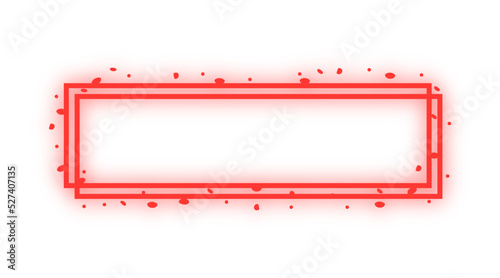 neon glitter rectangle frame

