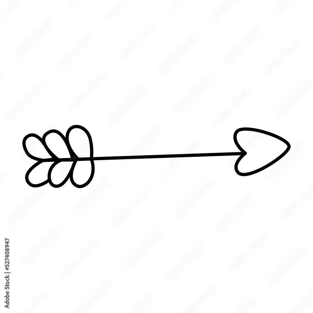 Hand drawn arrow icon. Hand drawn arrow icon.