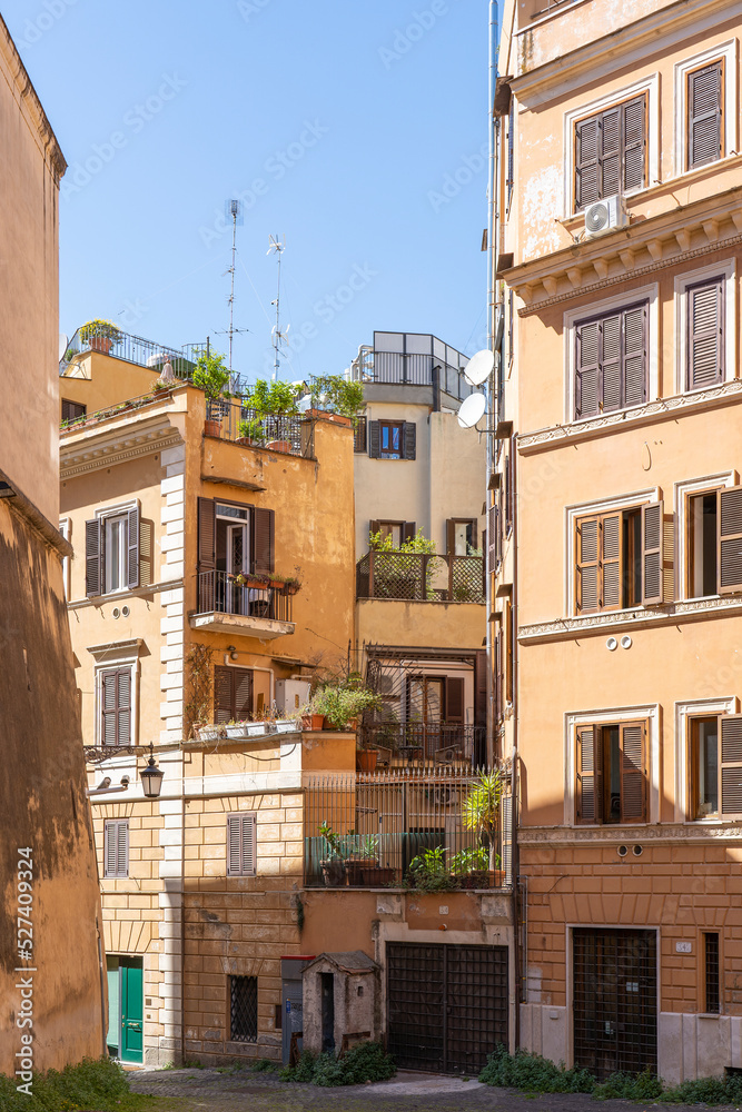 Colorful Balconies and Rooftops all over Rome