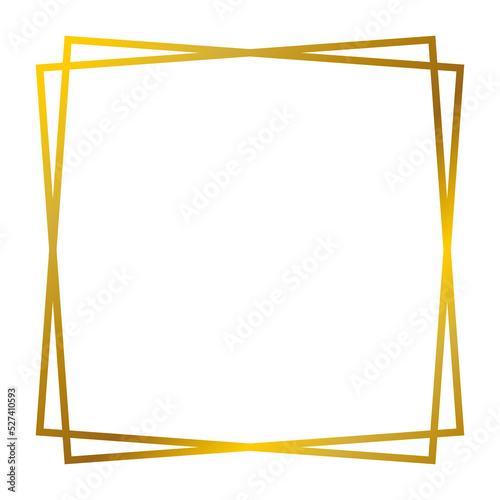 Gold frame beautiful simple golden design