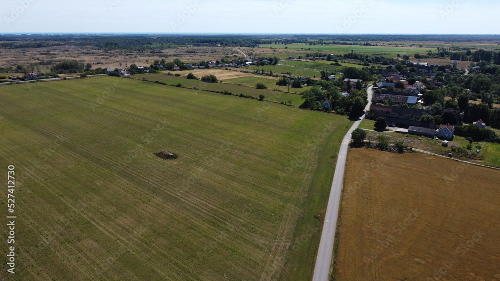 Aerial drone view of the island Oland (Sweden) Aerial drone view of the island Oland (Sweden)