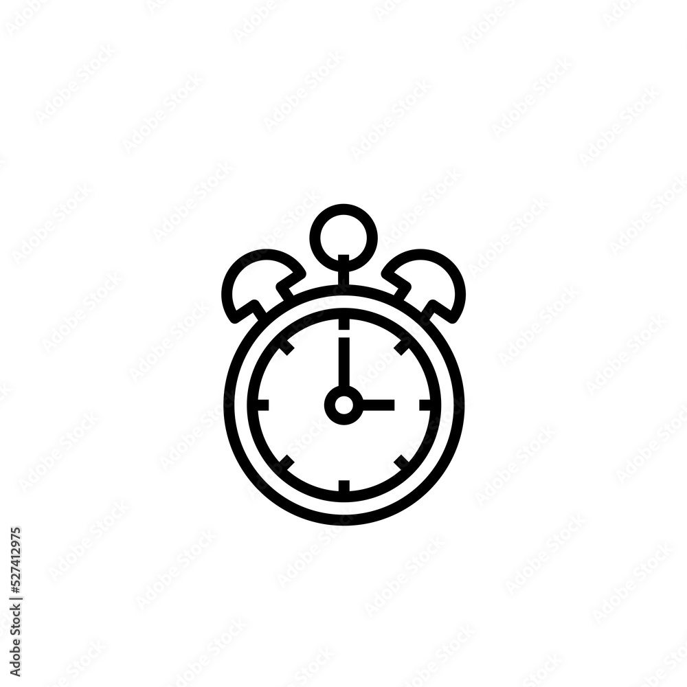 Cock line icon isolated on white background Cock line icon isolated on white background