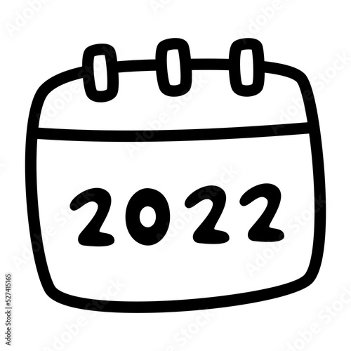 2022 Calendar icon. photo