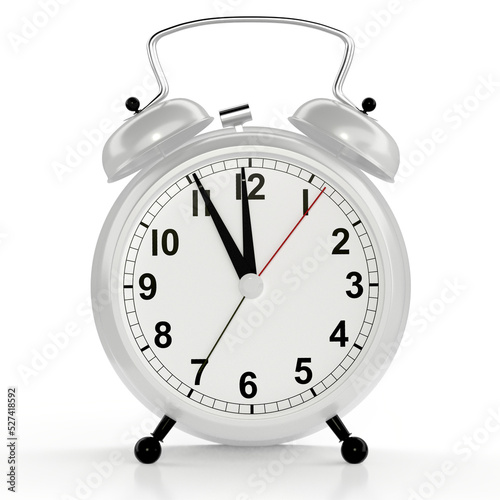alarm clock isolated on white