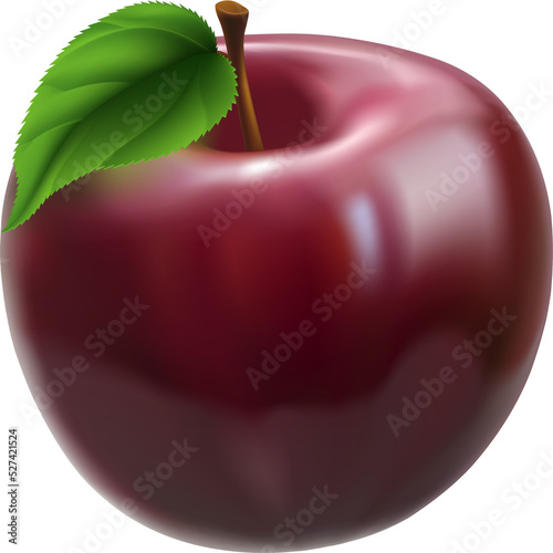 Red apple illustration