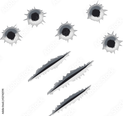 Bullet Holes and Slashes