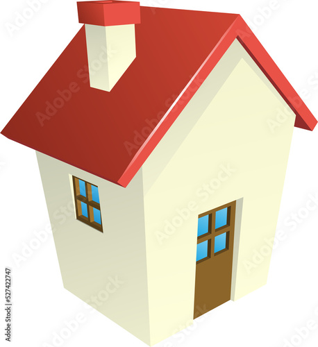 Stylised cottage or house