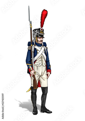 Napoleonic french soldier photo