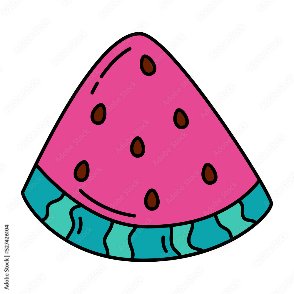 Watermelon slice icon.