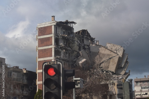 demolished building