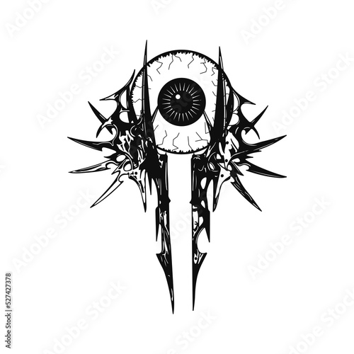 vector illustration of eyeball concept