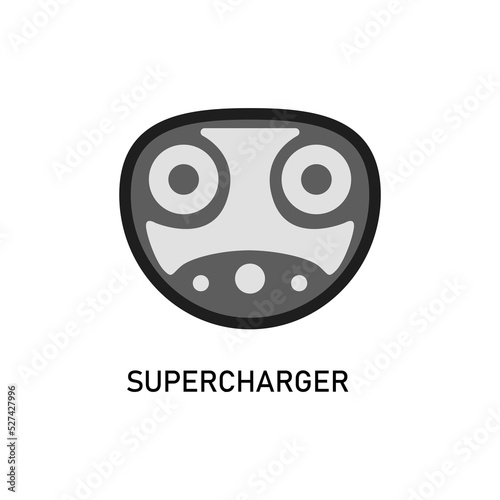 Electric car supercharging connector. Ev charger USA. Vector illustration