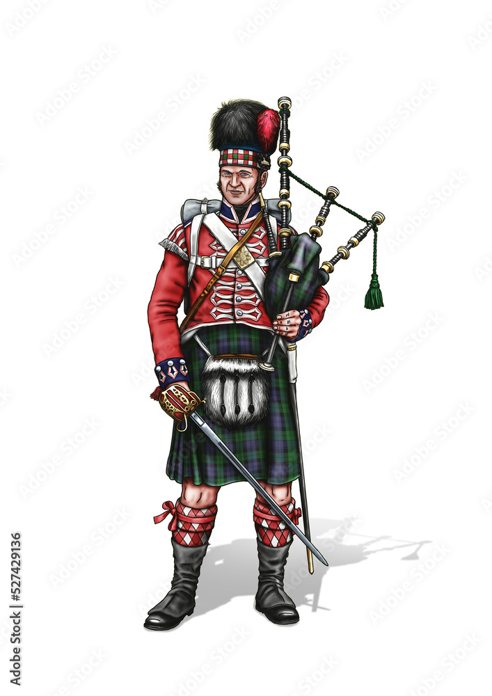 Napoleonic wars Scottish soldier British army's Napoleonic wars Scottish soldier British army's