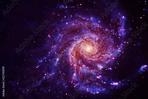 Fototapeta Naklejka Na Ścianę i Meble -  Beautiful pink space nebula. Elements of this image furnished by NASA