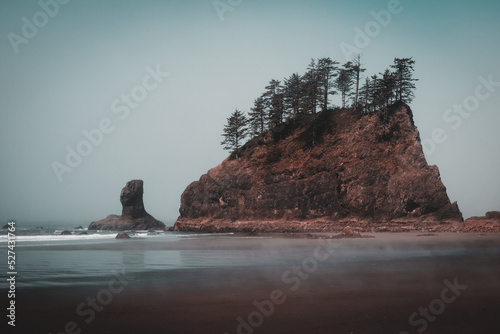 Obraz na płótnie Beach, Rocks, Water, Ocean, Sea, Mist