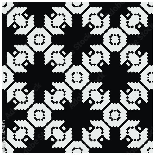 Design seamless monochrome geometric pattern. Abstract background. Vector art.Perfect for site backdrop  wrapping paper  wallpaper  textile and surface design. 