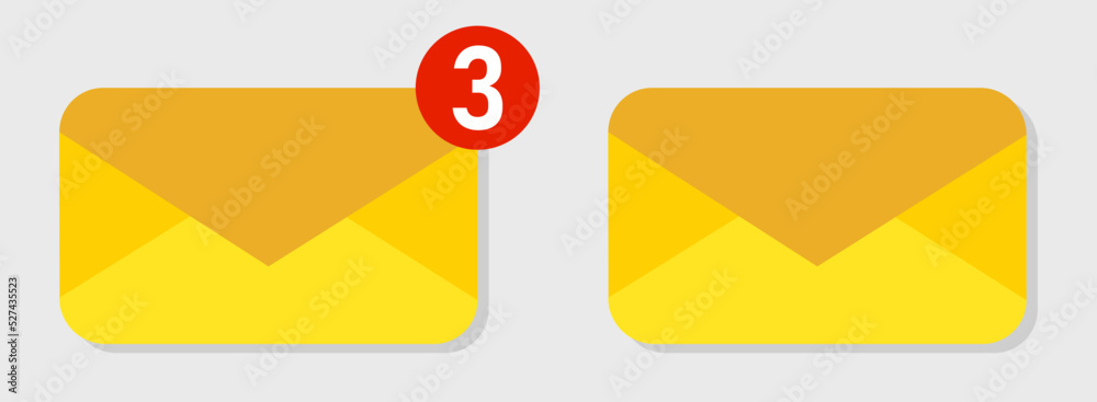 vector icon of an envelope with letter. Image open and close Yellow postal envelope. Illustration envelope letter in a flat vector icon of an envelope with letter. Image open and close Yellow postal envelope. Illustration envelope letter in a flat