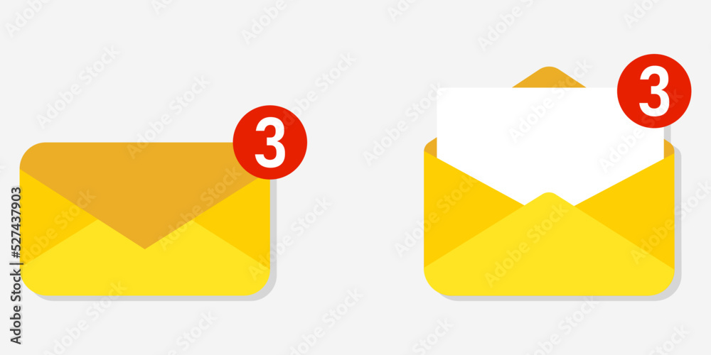 vector icon of an envelope with letter. Image open and close Yellow postal envelope. Illustration envelope letter in a flat vector icon of an envelope with letter. Image open and close Yellow postal envelope. Illustration envelope letter in a flat