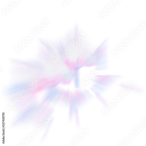 Isolated transparent abstract glitch art shape element.