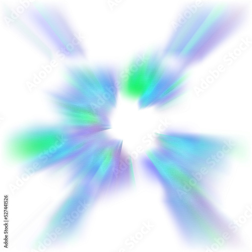 Isolated transparent abstract glitch art shape element.