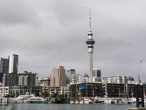 Auckland Center in the morning, New Zealand.