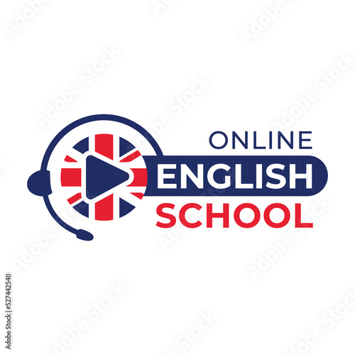 Vector logo of the English language school