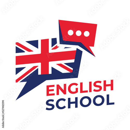 Vector logo of the English language school