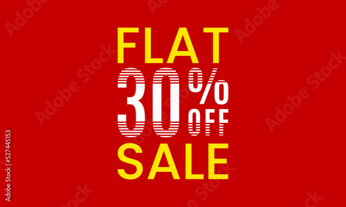 flat 30 percent off sale, flat 30 percent vector typography, abstract 30 percent discount