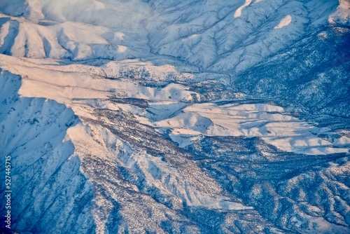 view of snowy mountains