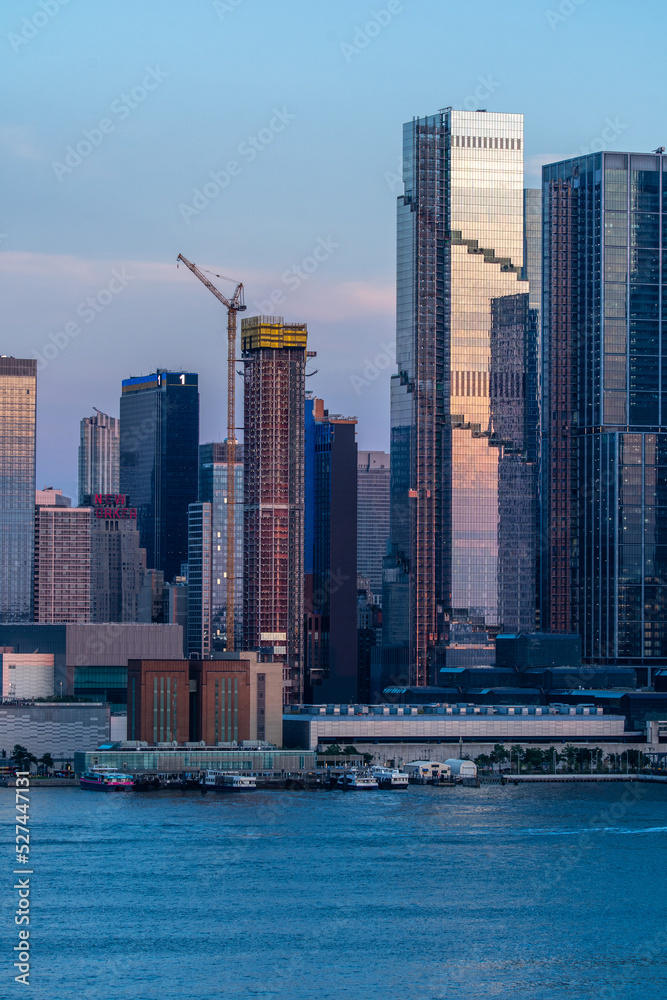 Naklejka premium New York City skyline view from New Jersey