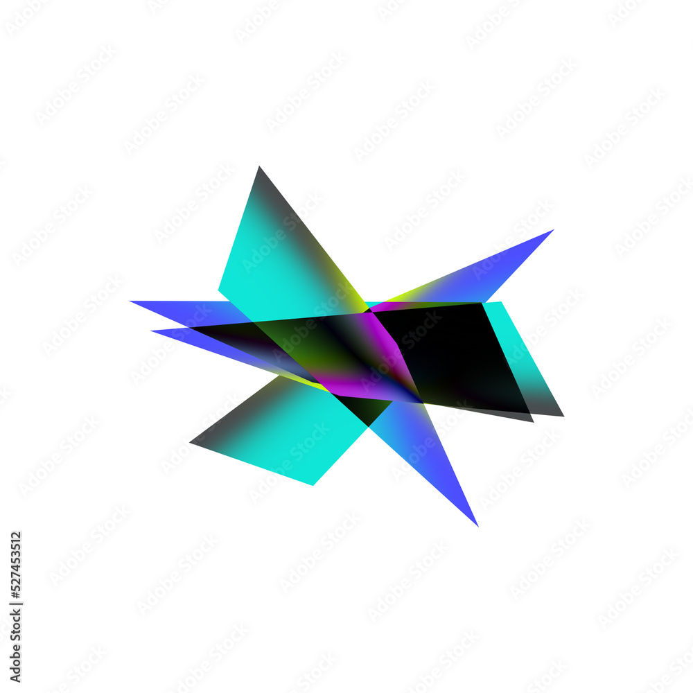 Isolated transparent abstract glitch art shape element. Isolated transparent abstract glitch art shape element.