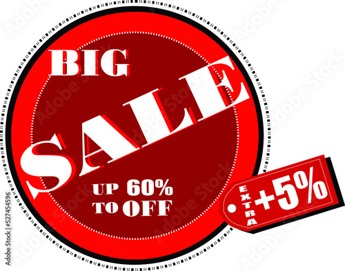 logo, symbol of big sale offer up to 90 percent with an additional 5 percent, discount offer up to 90 percent with an additional extra 5 percent discount on every sale