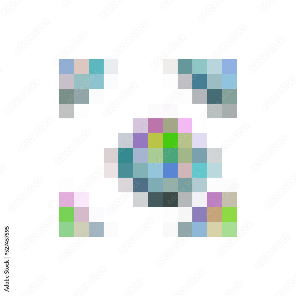 Isolated transparent abstract glitch art shape element. Isolated transparent abstract glitch art shape element.