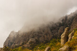 Rocky ledges at the top of the Demerdzhi mountain range