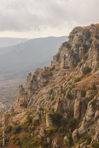 Rocky ledges at the top of the Demerdzhi mountain range