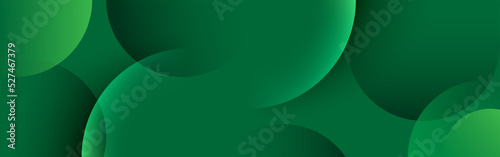 circle geometrical green banner abstract screen design background