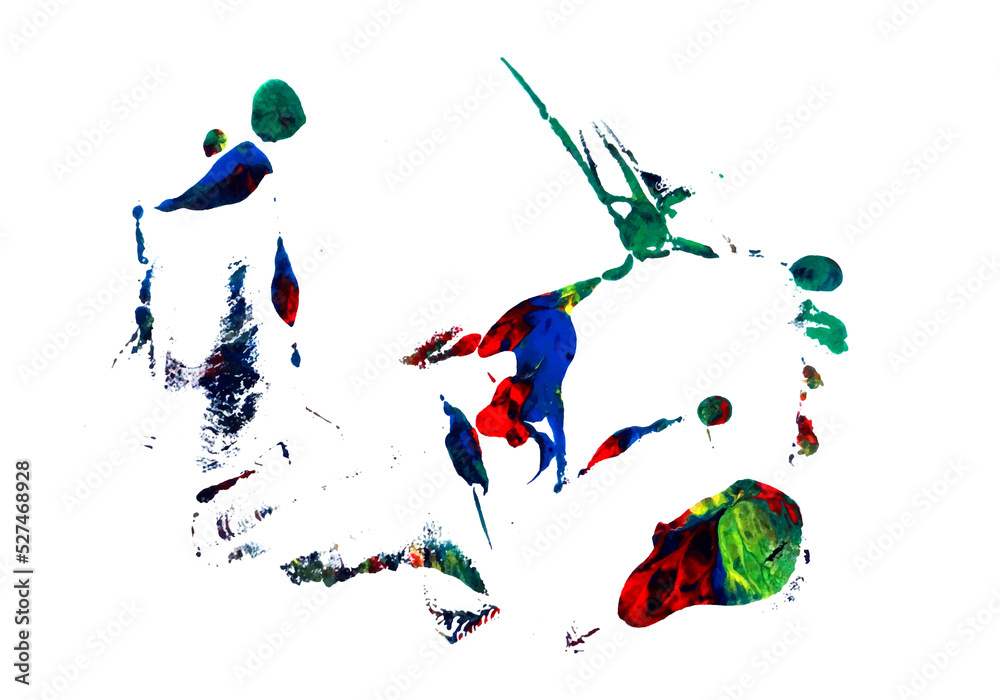Obraz premium Vibrant and fluid ink shapes