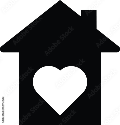 Illustration of house on white background. Insurance concept