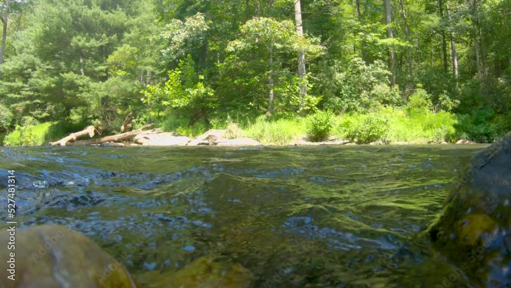 If your looking for a clip that reminds you of summer ... well here is it! A clip just above the water line where you can see the ripples of a calming river. If your looking for a clip that reminds you of summer ... well here is it! A clip just above the water line where you can see the ripples of a calming river.