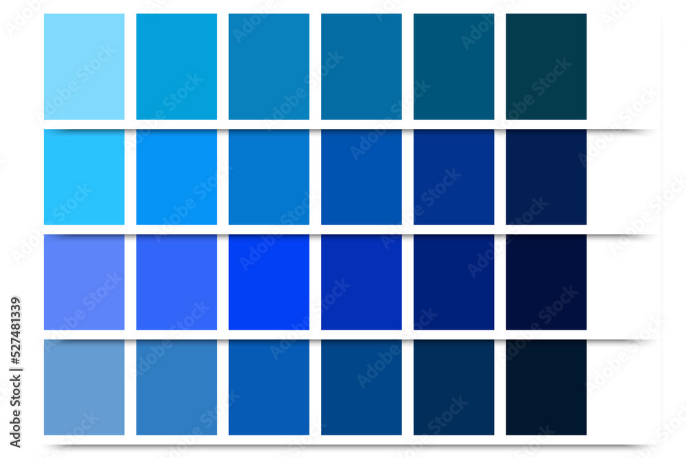 Vecteur Stock Blue color palette. Pastel color sky. Gradient color. Vector  illustration. stock image. | Adobe Stock