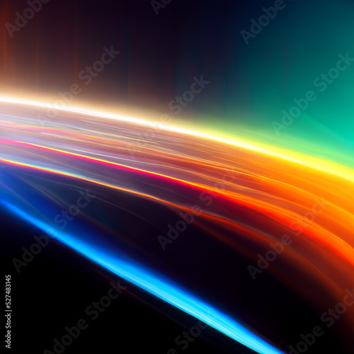 Abstract fractal light gradient multicolored 